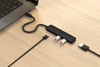 Satechi 4-in-1 USB-C Slim Multiport Adapter 4K - Black - 2