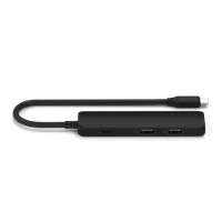 Satechi 4-in-1 USB-C Slim Multiport Adapter 4K - Black - 3