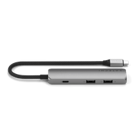 Satechi 4-in-1 USB-C Slim Multiport Adapter 4K - Space Grey - 2