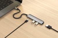Satechi 4-in-1 USB-C Slim Multiport Adapter 4K - Space Grey - 2