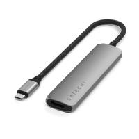 Satechi 4-in-1 USB-C Slim Multiport Adapter 4K - Space Grey - 5