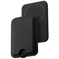 Dviced Leather magsafe foldable cardholder and stand - Black - 1