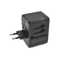 Dviced Universal travel adapter 65W GaN - Black - 2