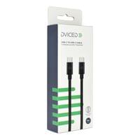 Dviced Cable USB-C to USB-C Nylon Textile 3m - Black - 2