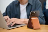Satechi Vegan-Leather Magnetic Wallet Stand (iPhone... - 3