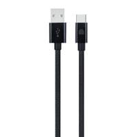 Dviced Cable USB-A to USB-C Nylon Textile 1,25m - Black - 1
