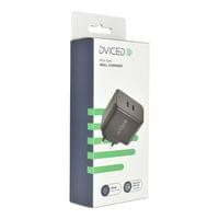 Dviced Wall charger w cable 65W GaN 2 USB-C EU - Black - 2