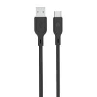 Dviced Cable USB-A to USB-C silicone 1,25m - Black - 1