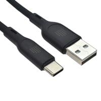 Dviced Cable USB-A to USB-C silicone 1,25m - Black - 2