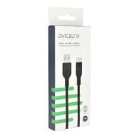 Dviced Cable USB-A to USB-C silicone 1,25m - Black - 2