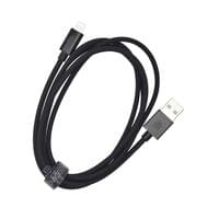 Dviced Cable USB-A to Lightning Nylon Textile 1,25m - Black - 2 Dviced Cable USB-A to Lightning Nylon Textile 1,25m - Black - 2
