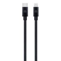 Dviced Cable USB-C to Lightning Nylon Textile 0,25m - Black - 1