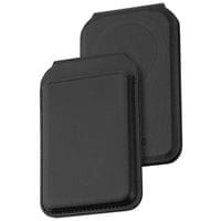 Dviced Leather magsafe foldable cardholder - Black - 0