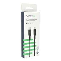Dviced Cable USB-C to Lightning silicone 1,25m - Black - 2 Dviced Cable USB-C to Lightning silicone 1,25m - Black - 2