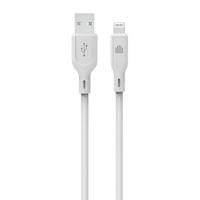 Dviced Cable USB-A to Lightning silicone 1,25m - White - 1 Dviced Cable USB-A to Lightning silicone 1,25m - White - 1