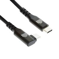 Dviced Angled Braided cable USB-C to USB-C, 1,25m - black - 2 Dviced Angled Braided cable USB-C to USB-C, 1,25m - black - 2