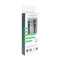 Dviced Angled Braided cable USB-C to USB-C, 1,25m - black - 3
