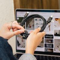 Native Union Belt Cable Duo Pro USB-C to USB-C/Lightning... - 2