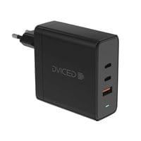 Dviced Wall charger 140W GaN 2 USB-C 1 USB-A EU - Black - 1 Dviced Wall charger 140W GaN 2 USB-C 1 USB-A EU - Black - 1