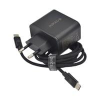 Dviced Wall charger 140W GaN 2 USB-C 1 USB-A EU - Black - 2 Dviced Wall charger 140W GaN 2 USB-C 1 USB-A EU - Black - 2