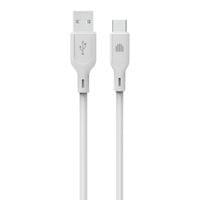 Dviced Cable USB-A to USB-C silicone 1,25m - White - 1
