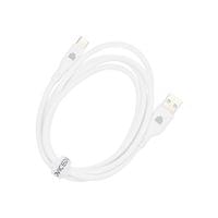 Dviced Cable USB-A to USB-C silicone 1,25m - White - 2