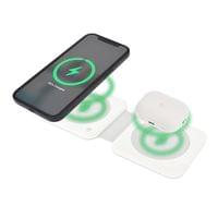 Dviced 2-in-1 foldable magnetic wireless charger - White - 3