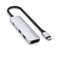 Satechi 4-in-1 USB-C Slim Multiport Adapter 4K - Silver - 4