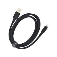 Dviced Cable USB-A to Lightning silicone 1,25m - Black - 3
