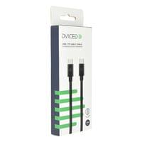 Dviced Cable USB-C to USB-C Nylon Textile 1,25m - Black - 2