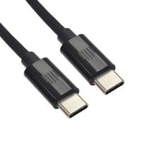 Dviced Cable USB-C to USB-C Nylon Textile 1,25m - Black - 3