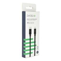 Dviced Cable USB-C to Lightning Nylon Textile 1,25m - Black - 2
