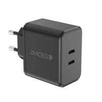 Dviced Wall charger 65W GaN 2 USB-C 1 USB-A EU - Black - 1