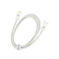 Dviced Cable USB-A to USB-C Nylon Textile 1,25m - White - 2