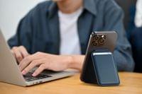 Satechi Vegan-Leather Magnetic Wallet Stand (iPhone... - 2