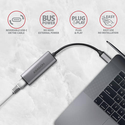 ADE-25RC SUPERSPEED USB-C 2.5 GIGABIT ETHERNETCompact... - 2