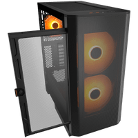 COUGAR AIRFACE FLO RGB PC Case, Mid Tower, Black - 3