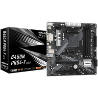 ASROCK Main Board Desktop B450M PRO4-F (SAM4,4xDDR4,1xPCI... - 1
