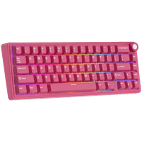 ROYAL KLUDGE R65 Berry Red Gaming Keyboard Cream Switch - 2 ROYAL KLUDGE R65 Berry Red Gaming Keyboard Cream Switch - 2