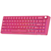 ROYAL KLUDGE R65 Berry Red Gaming Keyboard Cream Switch - 3 ROYAL KLUDGE R65 Berry Red Gaming Keyboard Cream Switch - 3