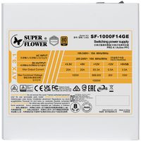Super Flower Leadex III Gold 1000W ATX 3.1 80 Plus Gold, Fully Modular,... - 2