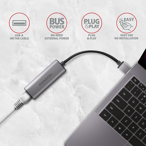 Axagon ADE-25R SUPERSPEED USB-A 2.5 GIGABIT... - 2