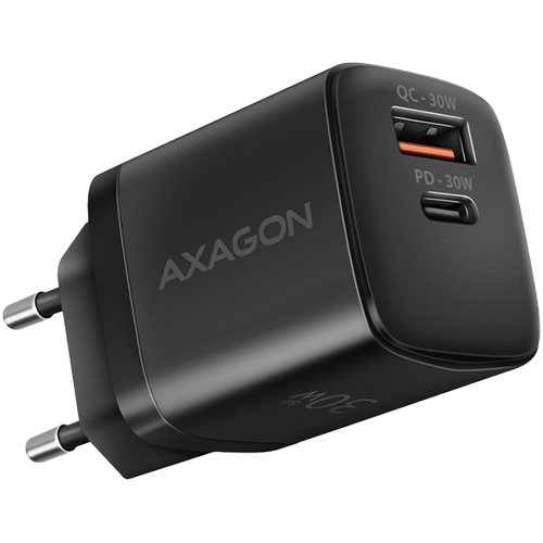 Axagon Sil wallcharger 2x port (USB-A + USB-C),... - 1