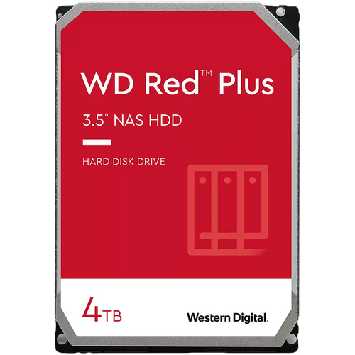 HDD NAS WD Red Plus (3.5&amp;#039;&amp;#039;, 4TB, 256MB, 5400 RPM, SATA 6... - 1