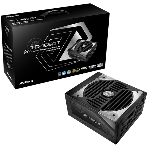 Asrock TC-1650T, 1650W, 80 Plus Titanium, Fully Modular... - 1