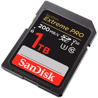 SANDISK Extreme PRO 1TB SDXC Memory Card + 2 years... - 2