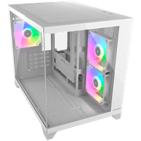 COUGAR FV150 Mini RGB PC Case, Mid tower, White - 2