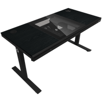 Dual-motor sit/stand adjustable-height gaming desk with... - 2