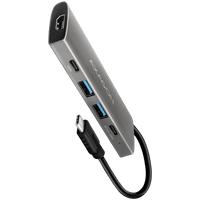 AXAGON HMC-5G21 2x USB-A + 2x USB-C + HDMI 4K/30Hz, USB-C... - 0