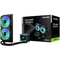 Asrock Challenger 240 Digital, AiO liquid cooler, ARGB,... - 1